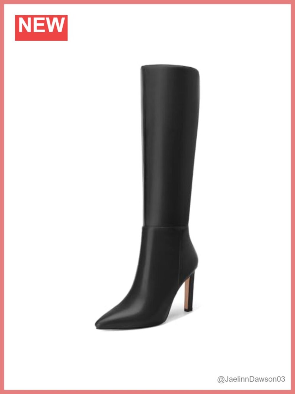 Knee High Stiletto Heel Pointed Toe Pull On Tall Boots